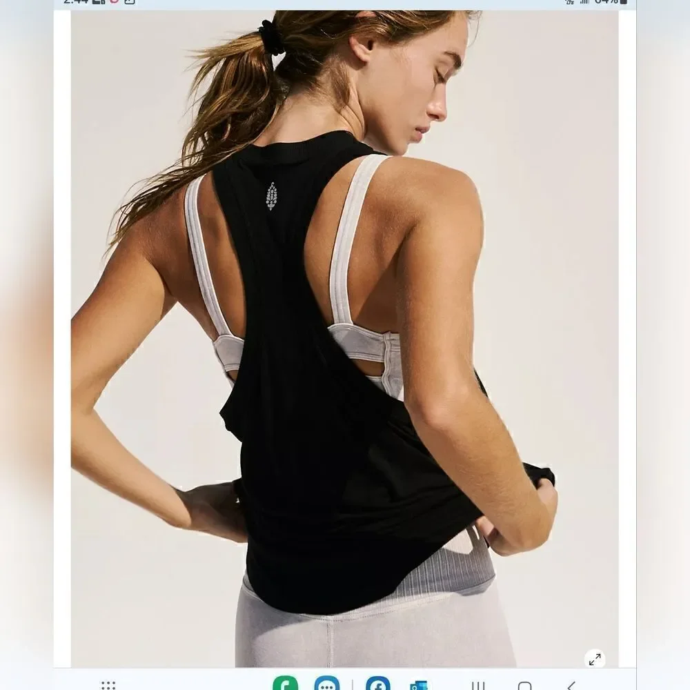 Free People Movement Endurance Run Tank XS Black